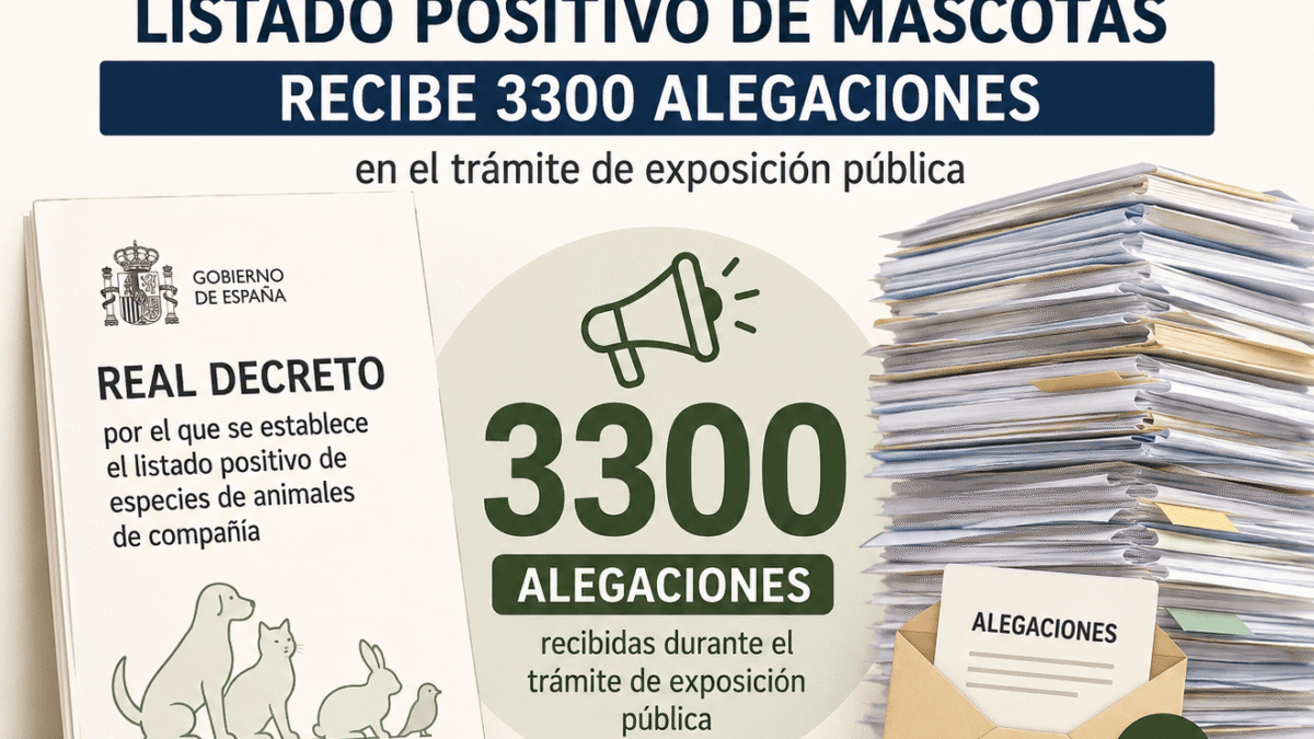 El listado positivo de mascotas recibe 3.300 alegaciones