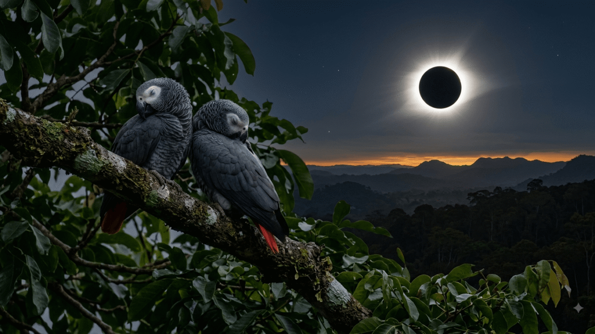 Eclipse solar: cómo reaccionan los animales de un zoo