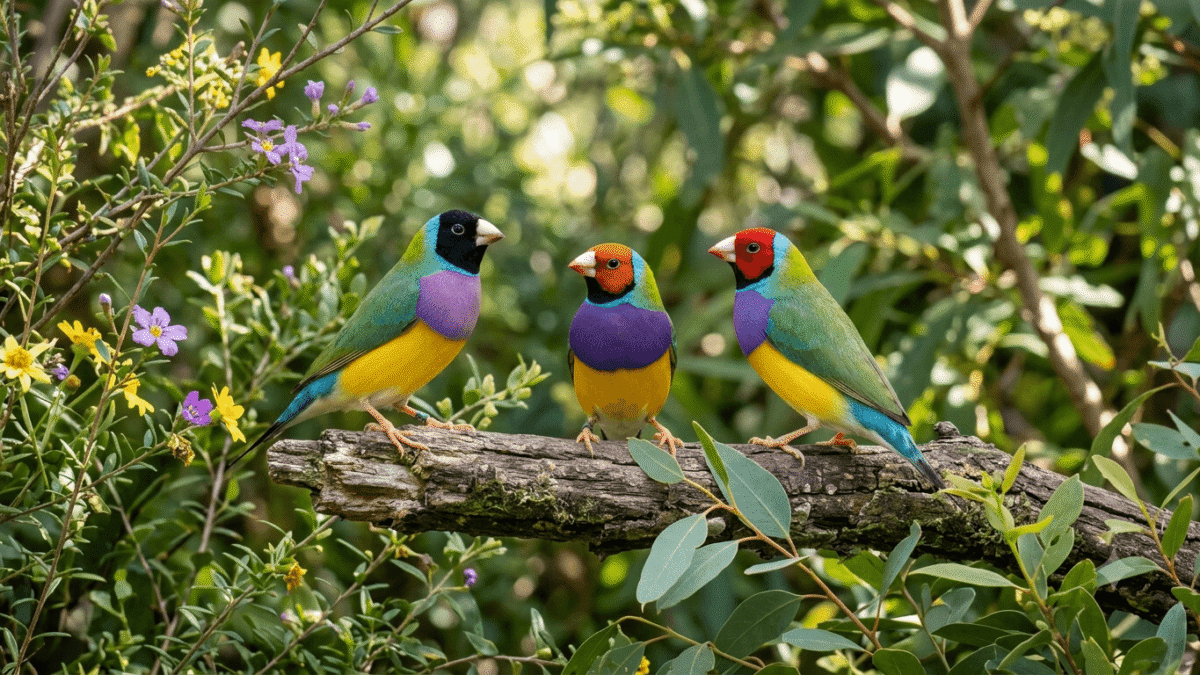 La genética del diamante de Gould (II): la cabeza