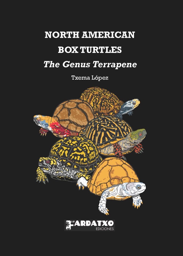 Portada del libro North American Box Turtles. The Genus Terrapene, de Txema López